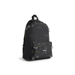 MEN'S EXPLORER BACKPACK WITH PIERCINGS IN BLACK