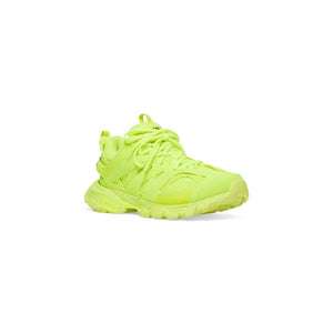 MEN'S TRACK SNEAKER IN FULL MESH IN FLUO YELLOW