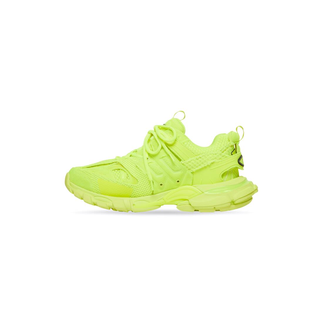 MEN'S TRACK SNEAKER IN FULL MESH IN FLUO YELLOW