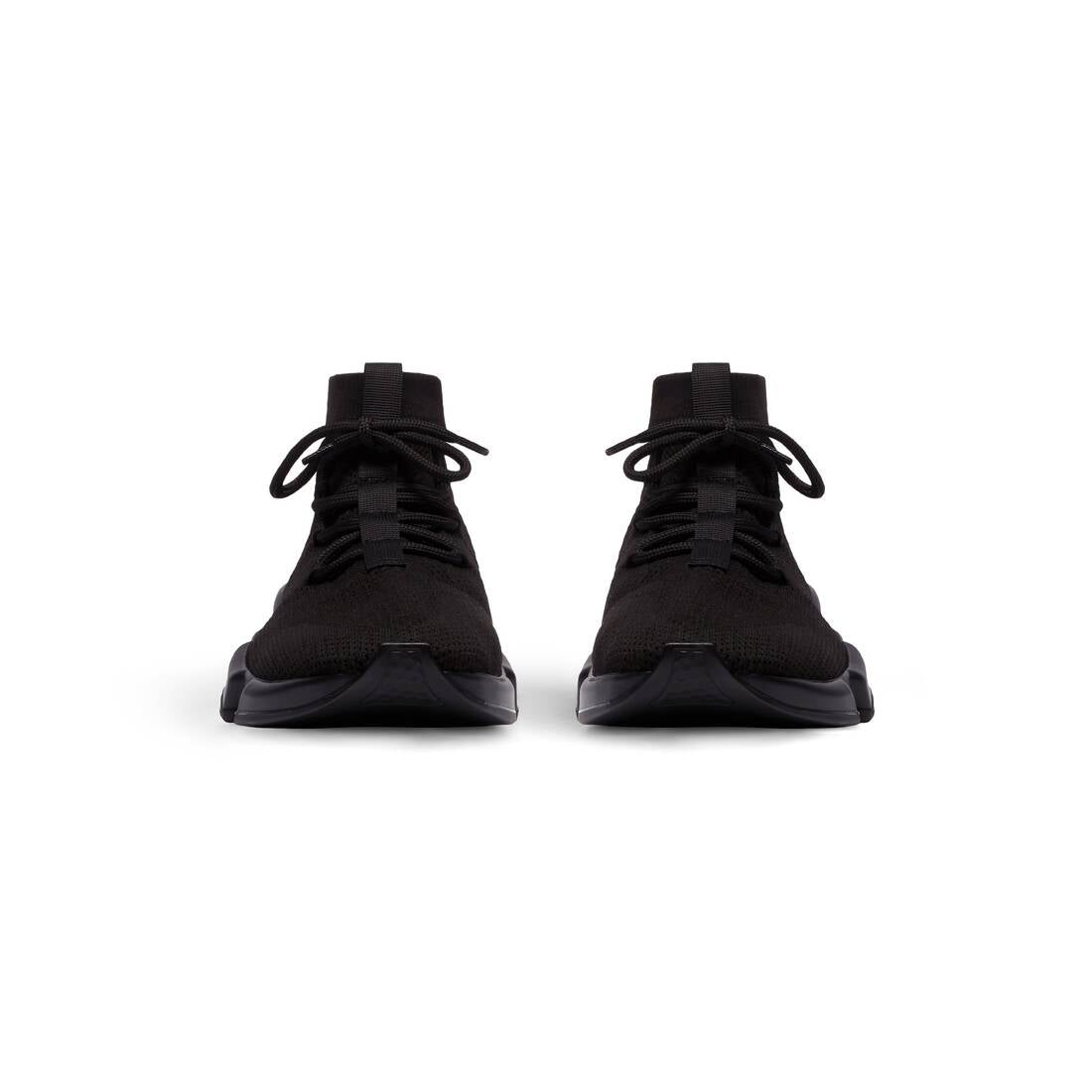 MEN'S SPEED LACE-UP RECYCLED KNIT SNEAKER IN BLACK