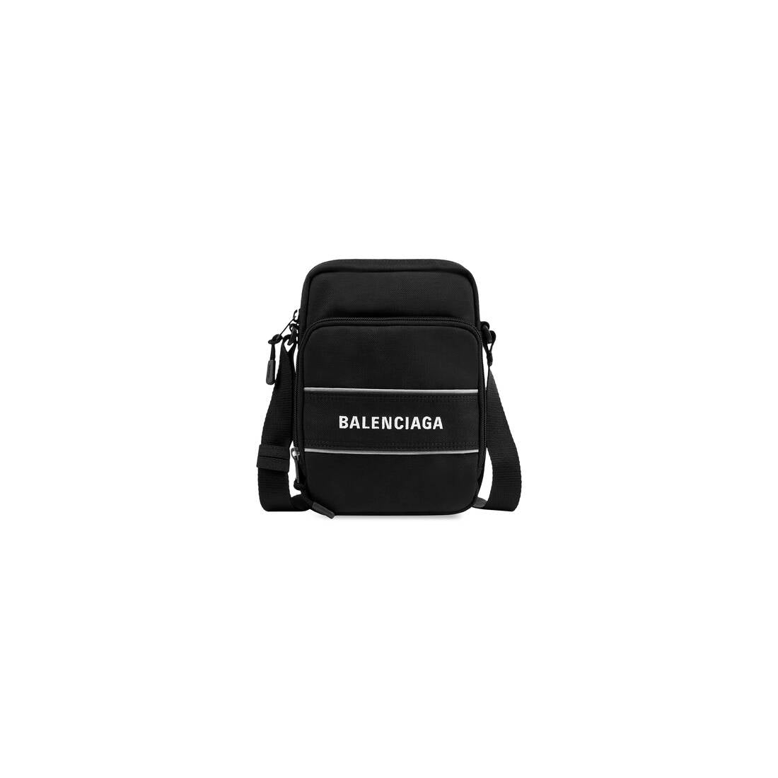 MEN'S SPORT SMALL MESSENGER BAG IN BLACK/WHITE