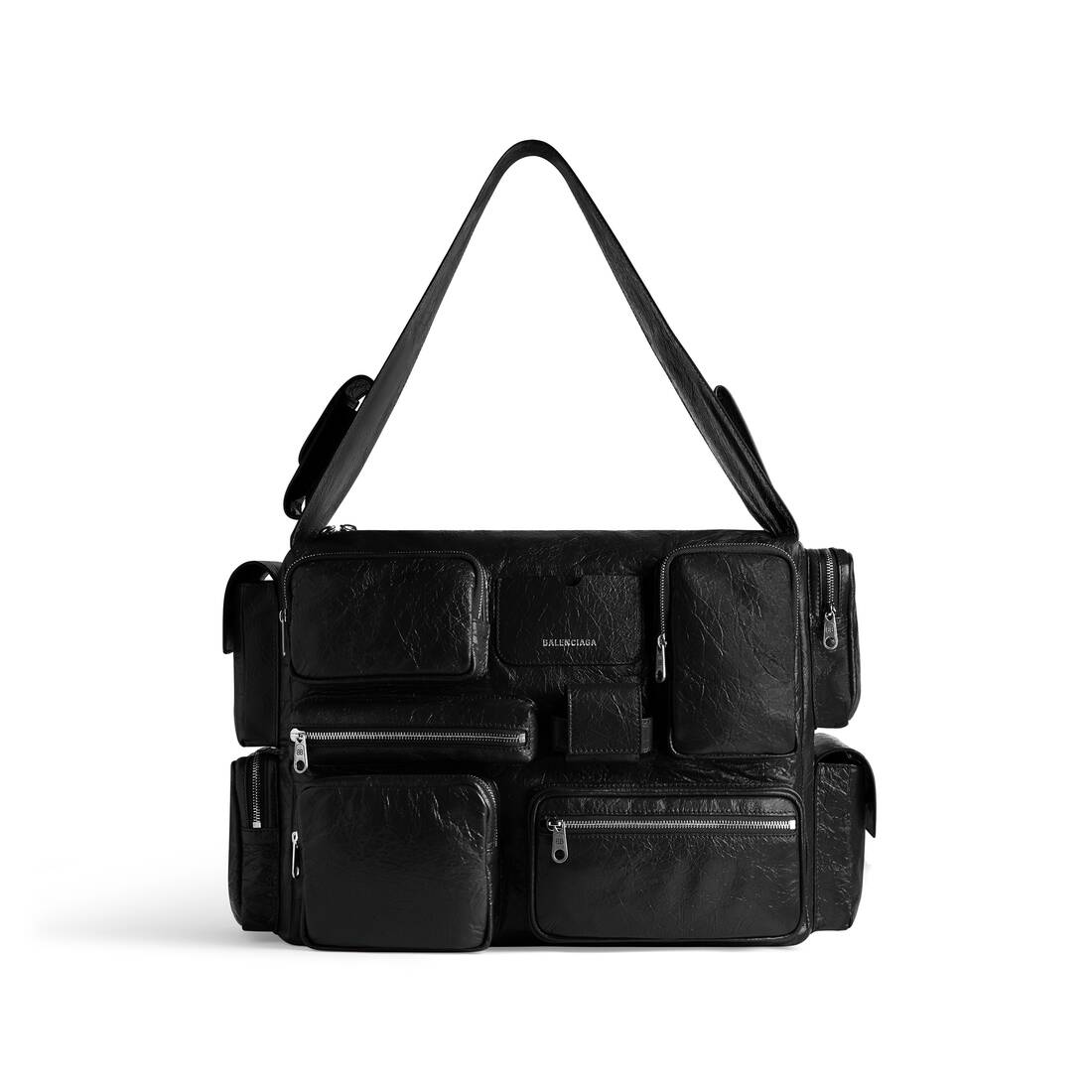 SUPERBUSY LARGE SLING BAG IN BLACK