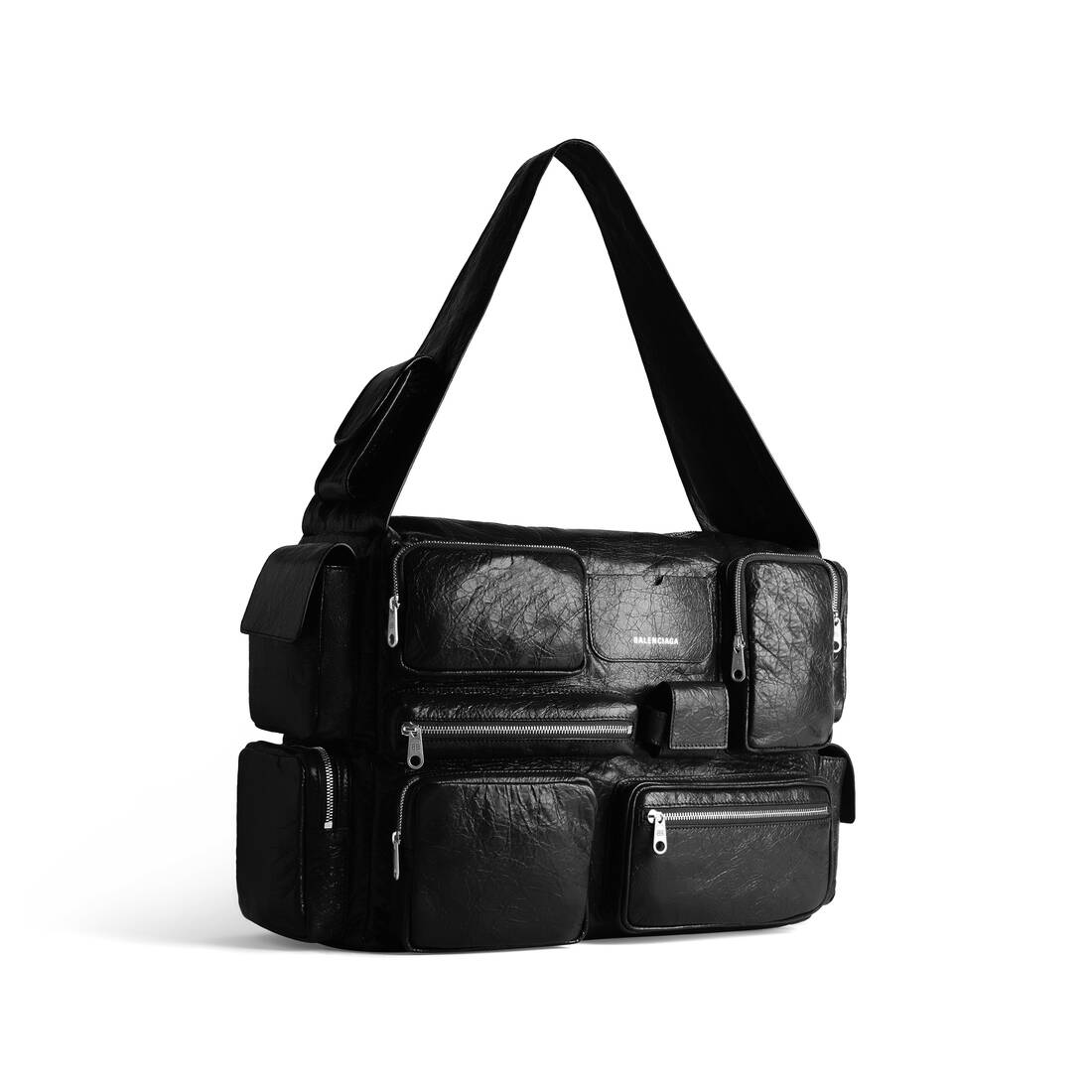 SUPERBUSY LARGE SLING BAG IN BLACK