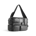 MEN'S SUPERBUSY LARGE SLING BAG IN DARK GREY