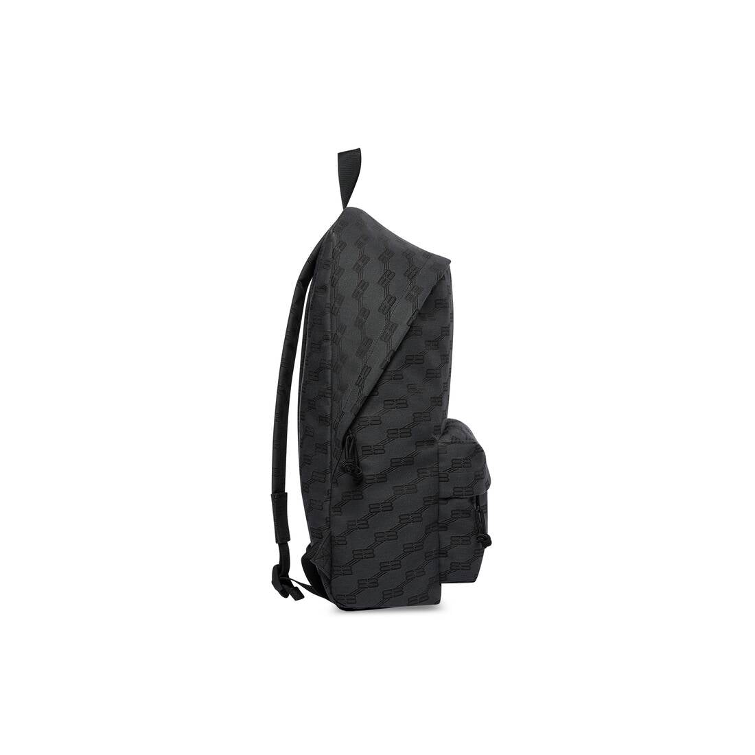 MEN'S SIGNATURE MEDIUM BACKPACK BB MONOGRAM JACQUARD CANVAS IN BLACK