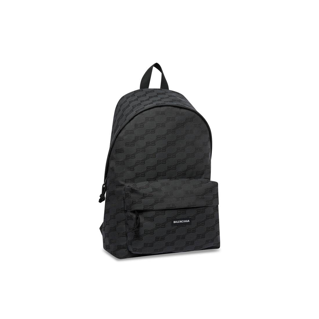 MEN'S SIGNATURE MEDIUM BACKPACK BB MONOGRAM JACQUARD CANVAS IN BLACK