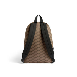 MEN'S SIGNATURE MEDIUM BACKPACK BB MONOGRAM JACQUARD CANVAS IN BEIGE