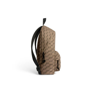 MEN'S SIGNATURE MEDIUM BACKPACK BB MONOGRAM JACQUARD CANVAS IN BEIGE