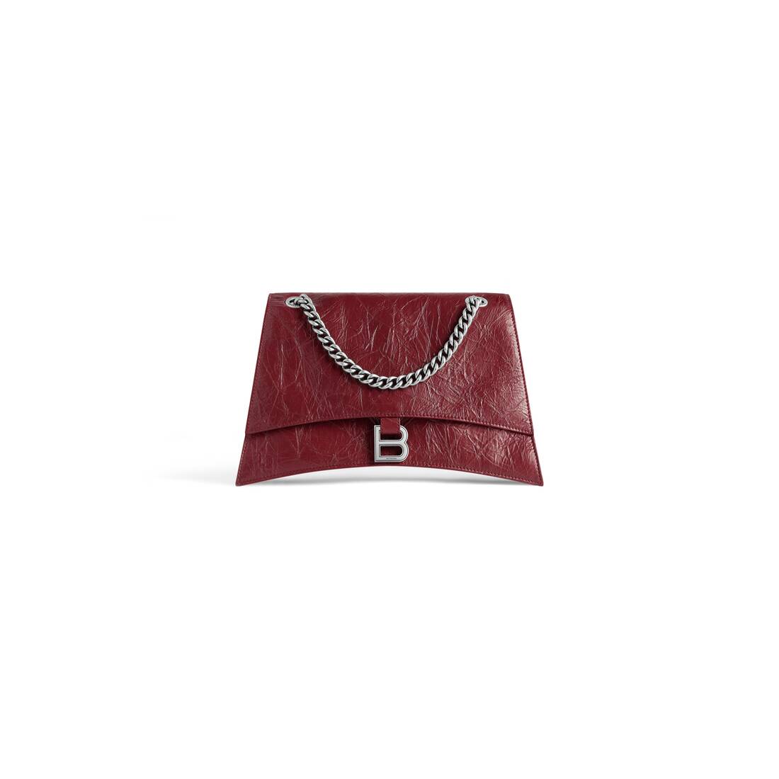 WOMEN'S CRUSH MEDIUM CHAIN BAG IN DARK RED