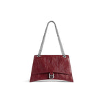 WOMEN'S CRUSH MEDIUM CHAIN BAG IN DARK RED