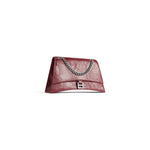 WOMEN'S CRUSH MEDIUM CHAIN BAG IN DARK RED