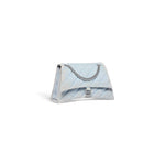 WOMEN'S CRUSH MEDIUM CHAIN BAG QUILTED DENIM IN LIGHT BLUE