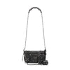 MEN'S LE CAGOLE MEN XS FLAP BAG WITH PIERCINGS IN BLACK