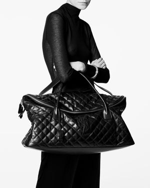 ES GIANT TRAVEL BAG IN QUILTED LEATHER