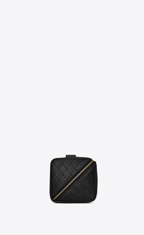 GABY VANITY CASE IN QUILTED LAMBSKIN