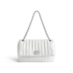 WOMEN'S MONACO MEDIUM CHAIN BAG QUILTED IN OFF WHITE