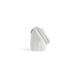 WOMEN'S MONACO MEDIUM CHAIN BAG QUILTED IN OFF WHITE