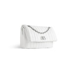 WOMEN'S MONACO MEDIUM CHAIN BAG QUILTED IN OFF WHITE