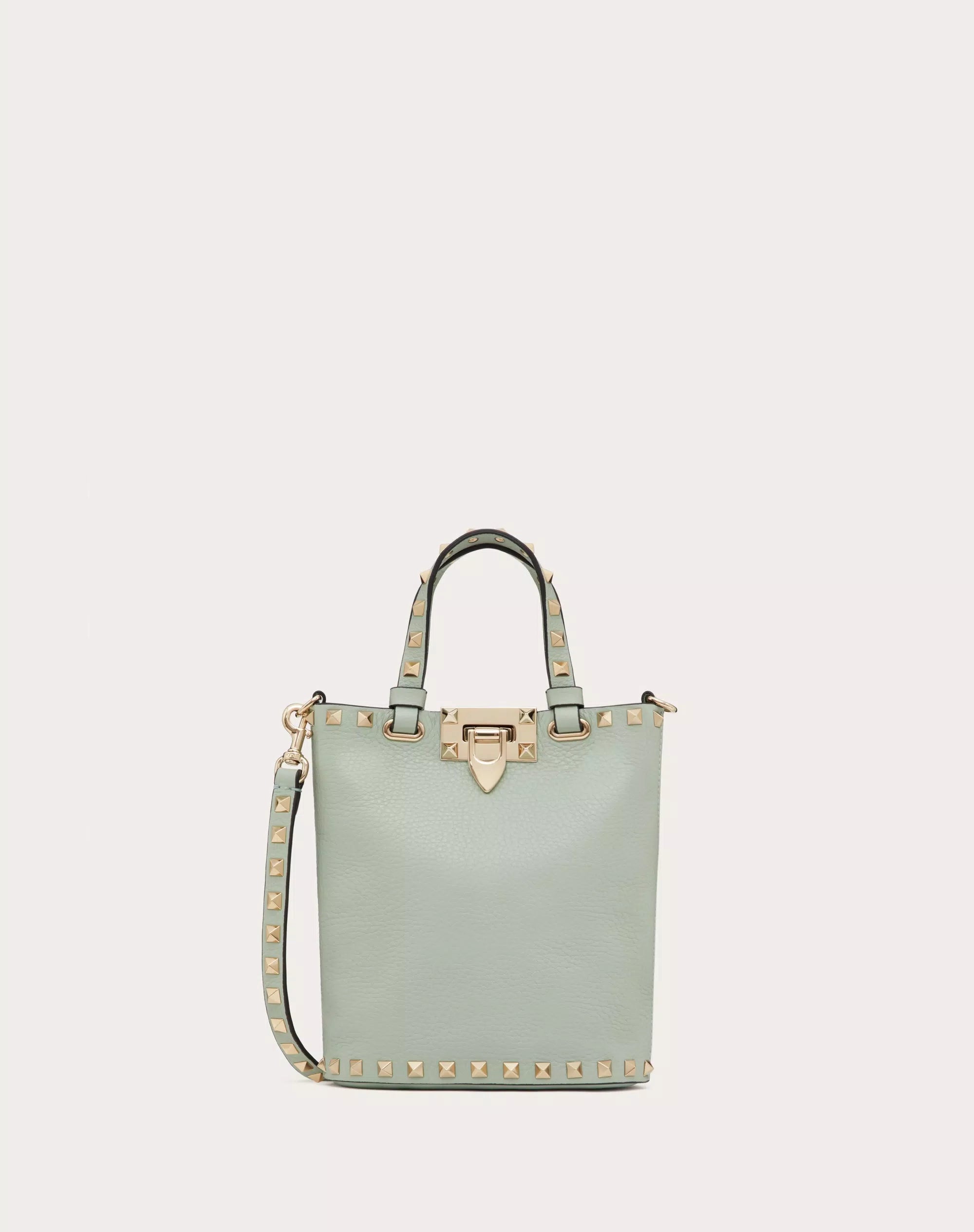 ROCKSTUD CROSSBODY POUCH IN GRAINY CALFSKIN