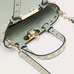 ROCKSTUD CROSSBODY POUCH IN GRAINY CALFSKIN