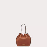 ROCKSTUD GRAINY CALFSKIN BUCKET BAG