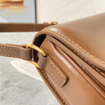 CELINE Shiny Calfskin Medium Triomphe Bronze