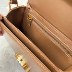 CELINE Shiny Calfskin Medium Triomphe Bronze