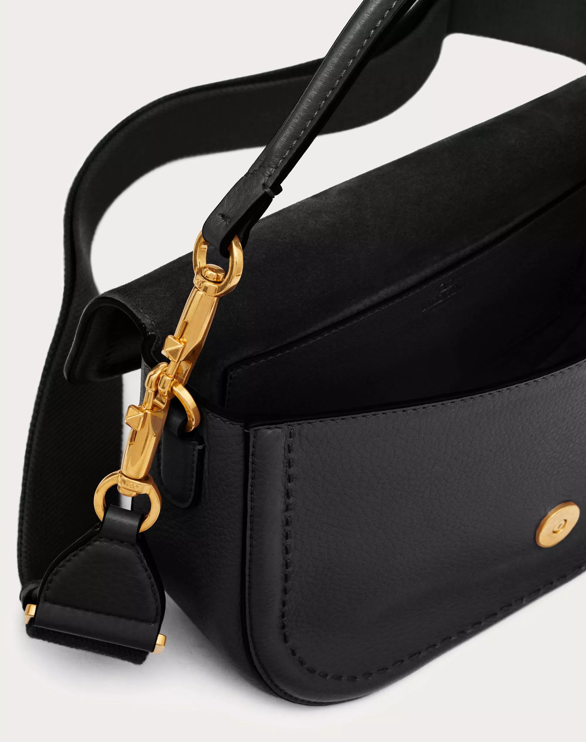 VALENTINO GARAVANI ALLTIME GRAINY CALFSKIN SHOULDER BAG