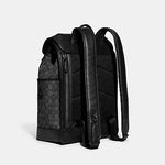 LEAGUE FLAP BACKPACK IN SIGNATURE JACQUARD