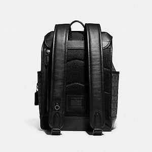 LEAGUE FLAP BACKPACK IN SIGNATURE JACQUARD