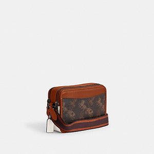 CHARTER CROSSBODY 24 WITH LARGE HORSE AND CARRIAGE PRINT