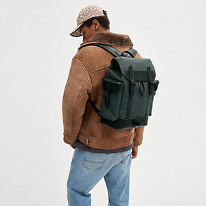 HITCH BACKPACK IN MICRO SIGNATURE JACQUARD