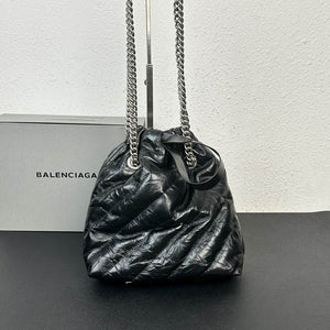 Balenciaga Crush logo-plaque quilted leather tote bag