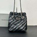 Balenciaga Crush logo-plaque quilted leather tote bag