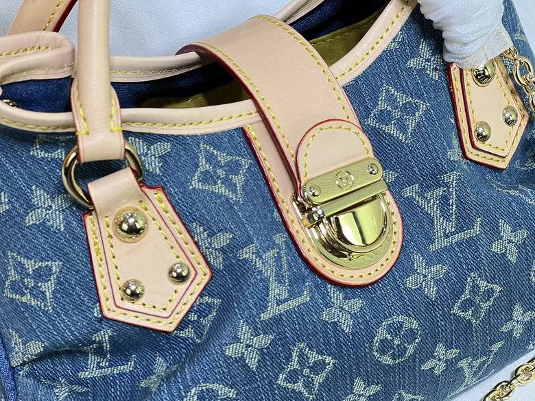 LOUIS VUITTON Mini Pretty Shoulder Bag M95050 Monogram denim Blue Women