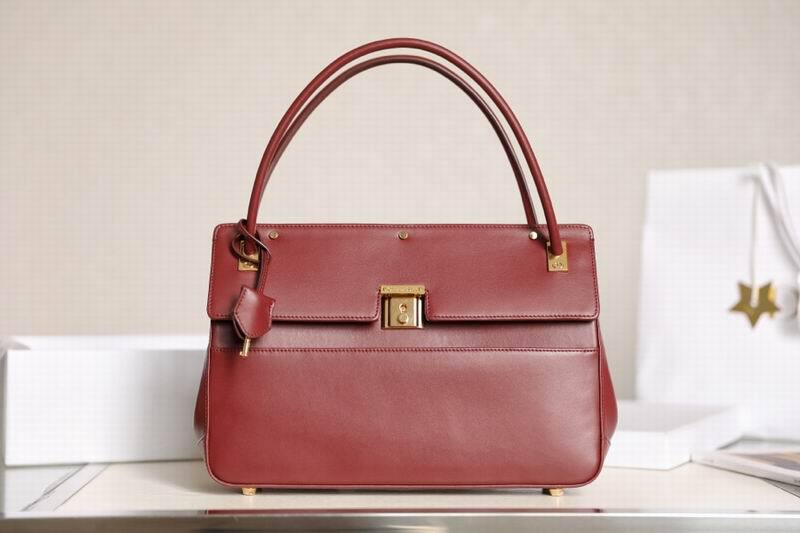 CD Dor Parisienne Bag, Burgundy Red,