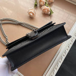 GUCCI - Dionysus GG Mini Chain Bag Black Denim