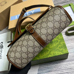 GUCCI - GG Supreme crossbody bag - brown