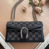 GUCCI - Dionysus GG Mini Chain Bag Black Denim