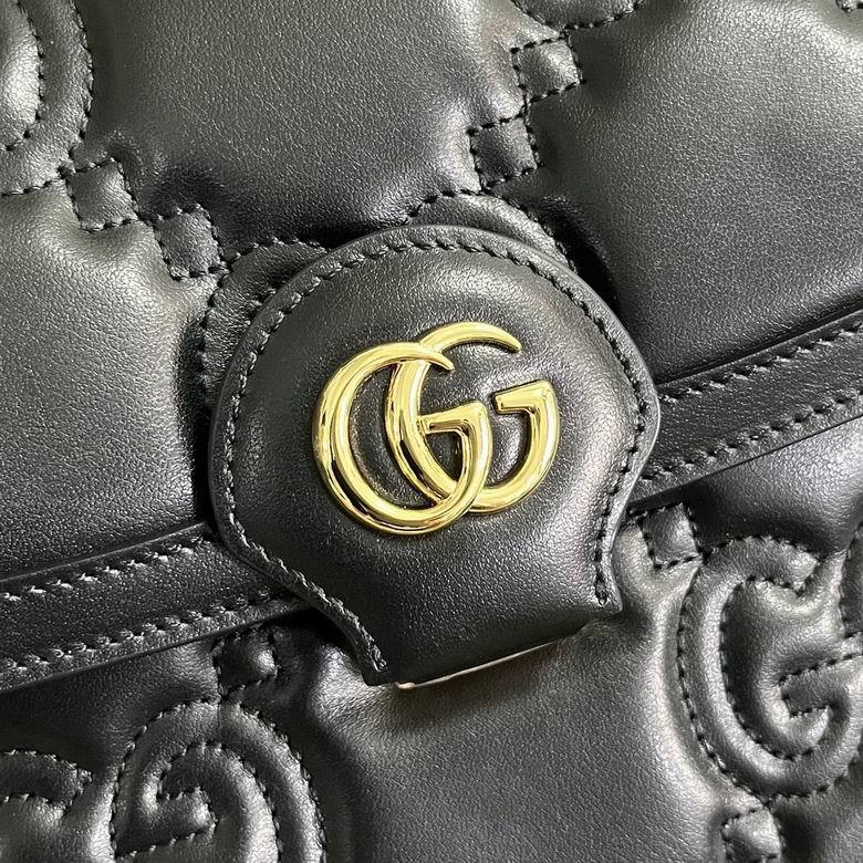 GUCCI - GG MATELASSÉ BLACK HANDBAG