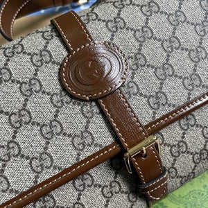 GUCCI - GG Supreme crossbody bag - brown