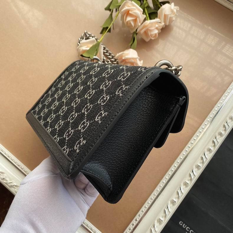 GUCCI - Dionysus GG Mini Chain Bag Black Denim