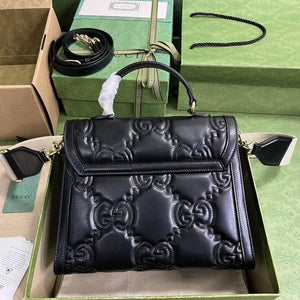 GUCCI - GG MATELASSÉ BLACK HANDBAG