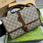 GUCCI - GG Supreme crossbody bag - brown