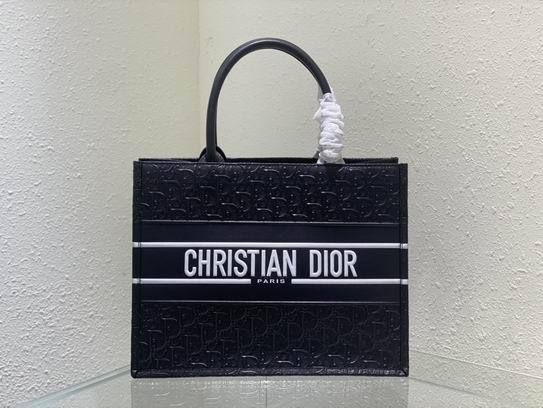 Dior Book Tote bag black leather