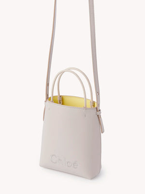 chloé sense micro tote bag