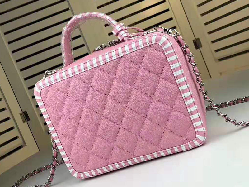 CHANEL VANITY CASE PINK A93343