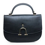 HERMES STIRRUP SHOULDER BAG BLACK