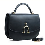 HERMES STIRRUP SHOULDER BAG BLACK