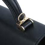 HERMES STIRRUP SHOULDER BAG BLACK